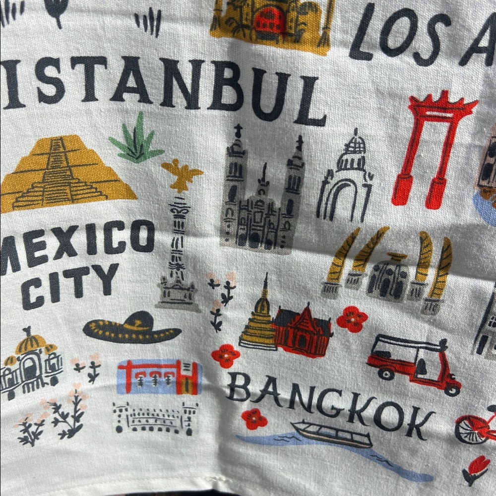 NEW Rifle Paper Co. Bon Voyage Tea Towel RARE - Picture 12 of 17